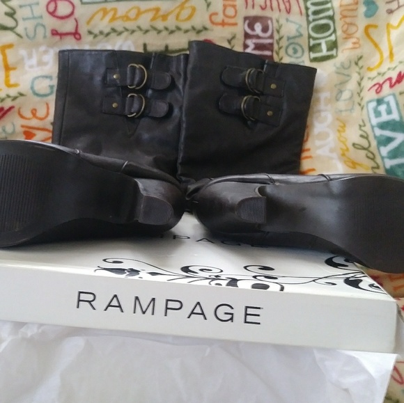 NEW Rampage Eleanor Women Brown Dress Boots 6M - Picture 5 of 7